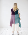 Julahas Light Wool Cape Fusion Teal Purple