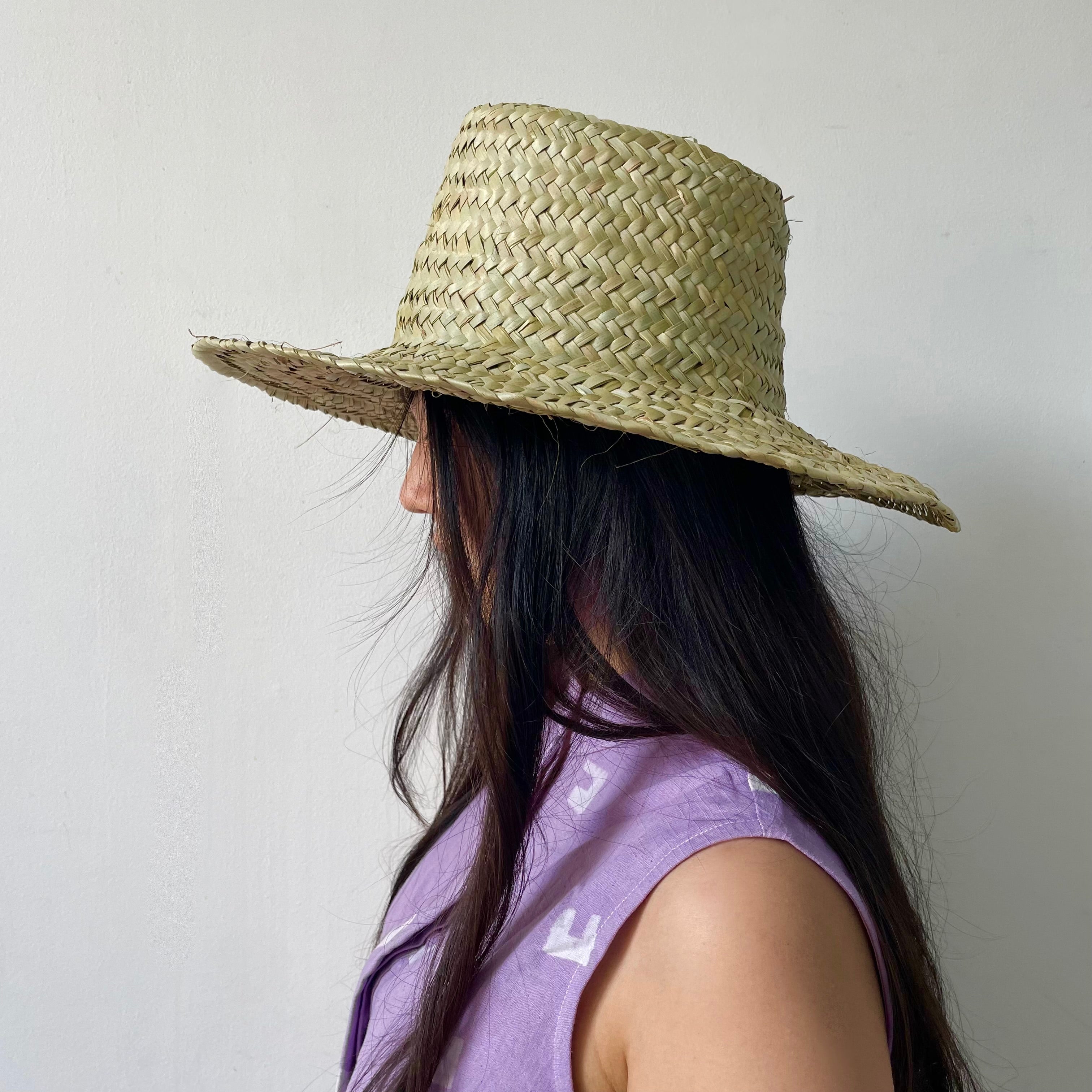 Hat | Palm straw Outback Palm Straw Hat with Chincord – Village Hat Shop main image 2
