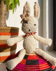 ウールとコットンの手編みぬいぐるみ
