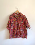 Julahas Blockprint Cotton Short Sleeved Shirt
