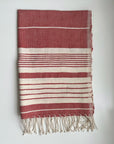Red handwoven towel