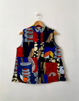 Patchwork Sleeveless Shirt