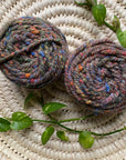 Display of tutti frutti colored yarn