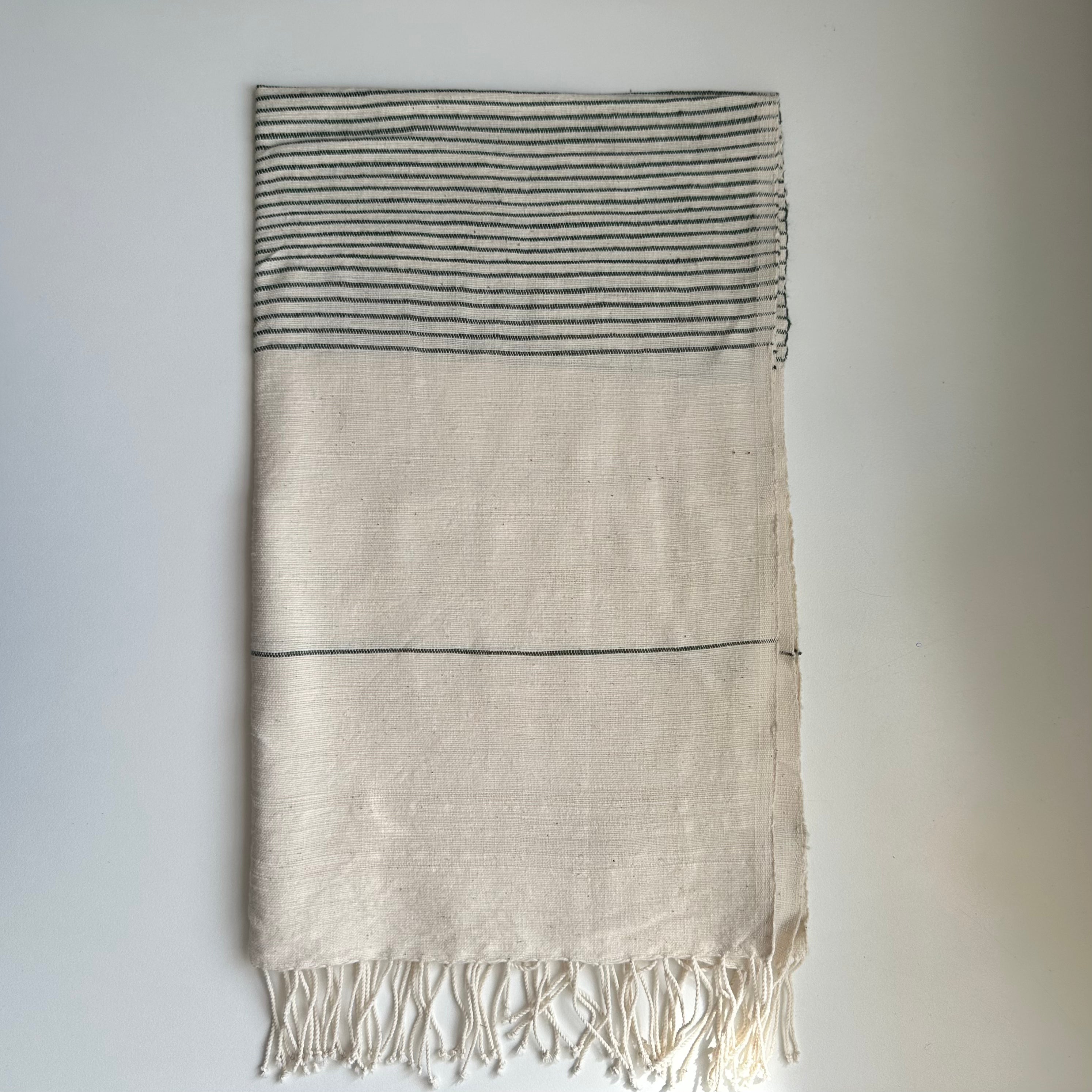 Cedar hand spun Ethiopian cotton hand towel
