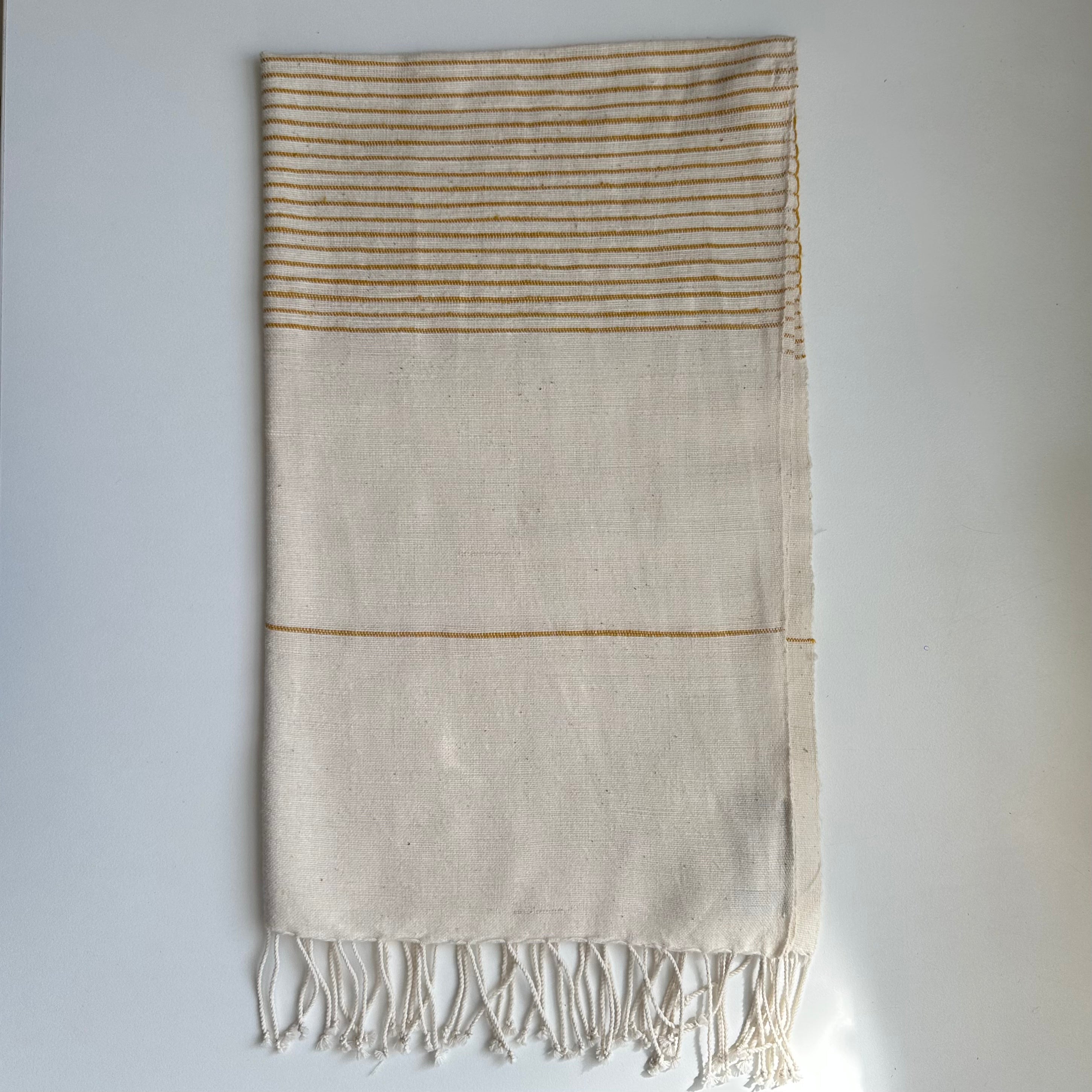  Gold hand spun Ethiopian cotton hand towel