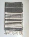 Grey colored hand Ethiopian cotton hand towel