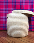 display of rattan basket
