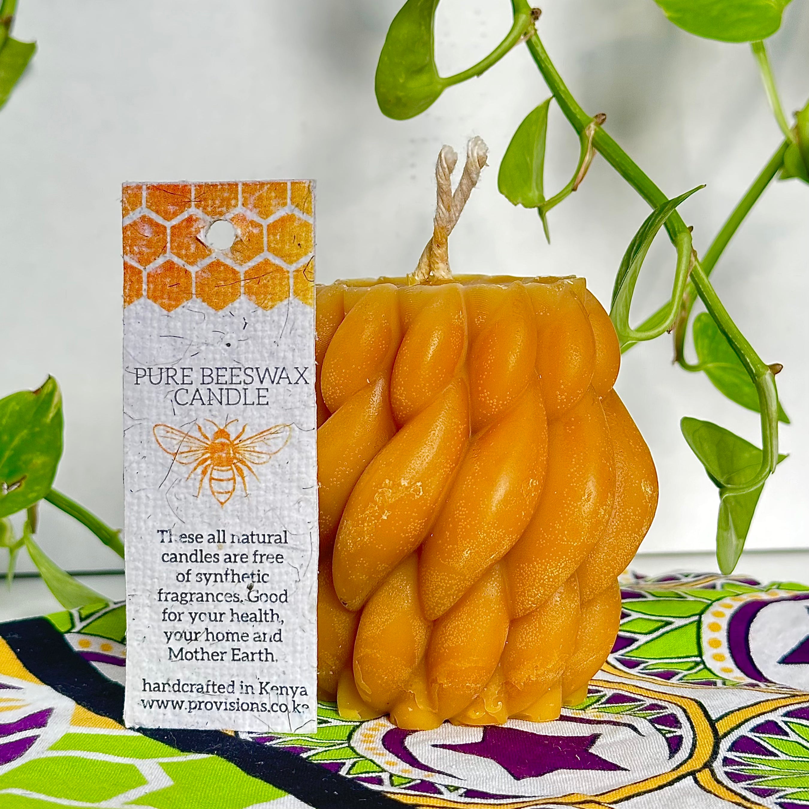 Large Pillar Pure Beeswax Candle