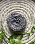 display of pear colored yarn