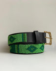 Green beaded belt