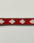 Red and White Beaded Belt
