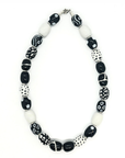 Kazuri Monochrome Symphony Necklace 22"