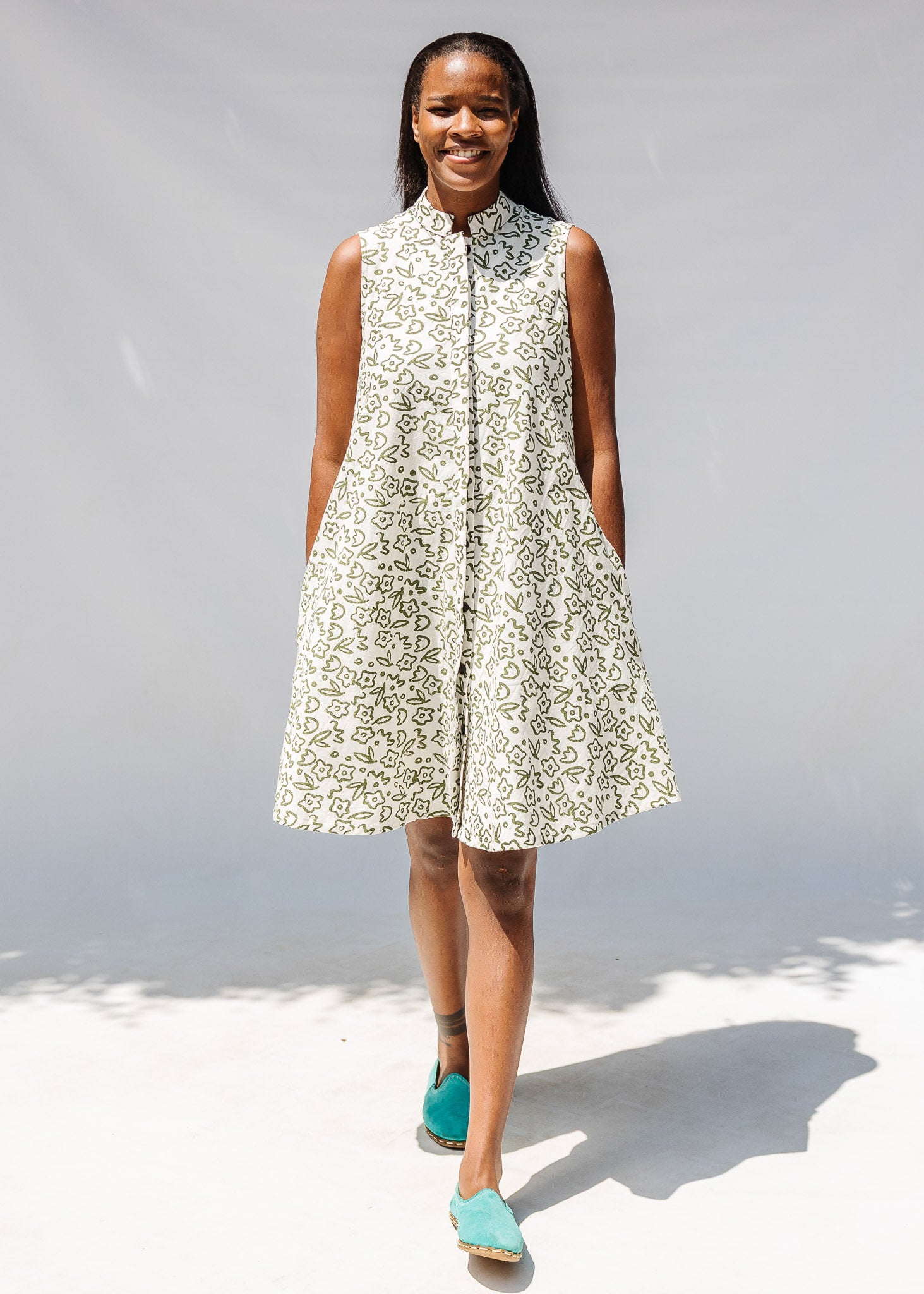 Calliope Sleeveless Dress – Zuri