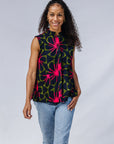 Plumeria Sleeveless Shirt