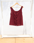 Burgundy Reversible Scoop Tank