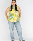 Primavera Patchwork Sleeveless Shirt