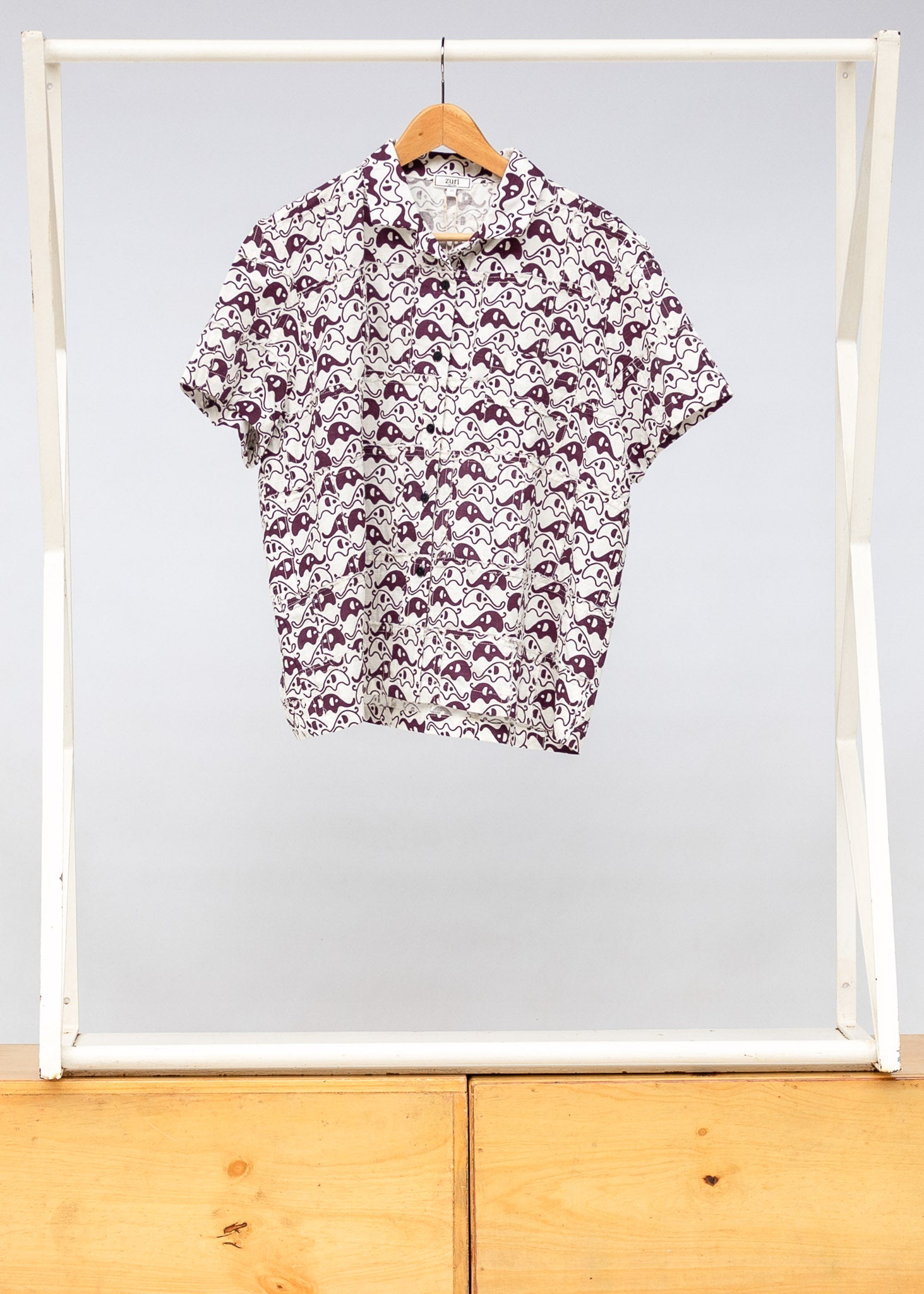 Collective Memory Relaxed Patchwork Short Sleeved Shirt – Zuri