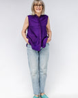 Aubergine Patchwork Sleeveless Shirt