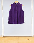 Aubergine Patchwork Sleeveless Shirt