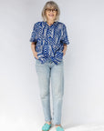 Uplift Relaxed Patchwork Short Sleeved Shirt