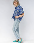 Uplift Relaxed Patchwork Short Sleeved Shirt