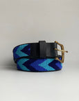 Blue beaded belt