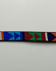 Rainbow beaded belt with arrow print