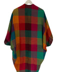Julahas Wool Madras Check Kimono