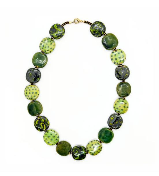 Kazuri Grass Jumper Necklace 22