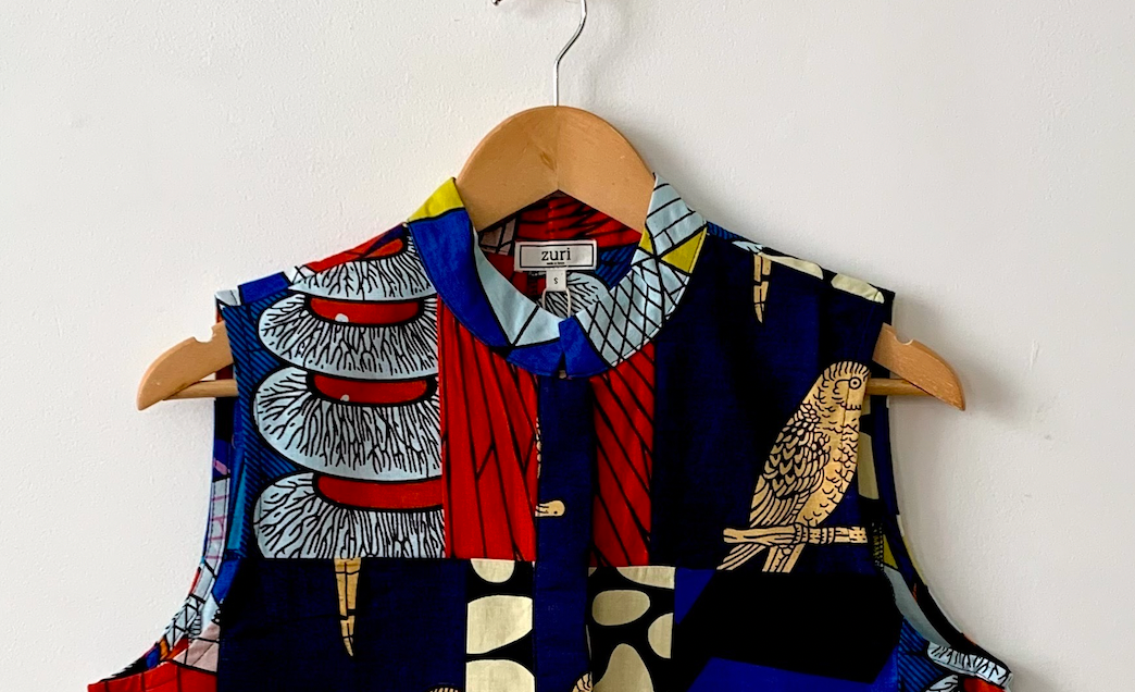 Patchwork Sleeveless Shirt – Zuri