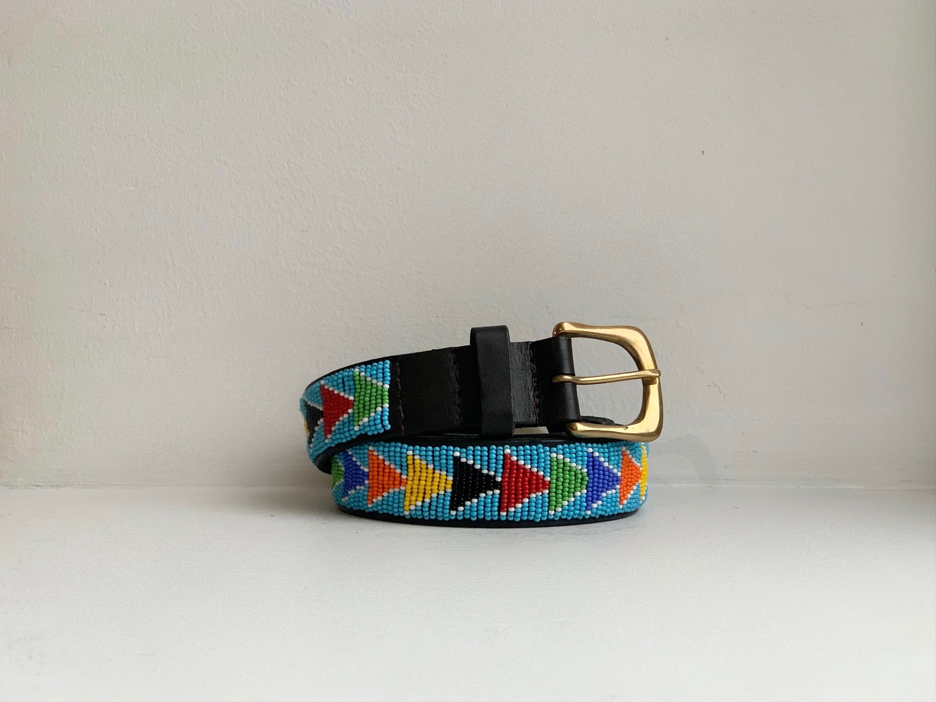 Beaded Geometric Patterned Belt SALE Equinavia Estelle Hand Beaded Belt main image 3