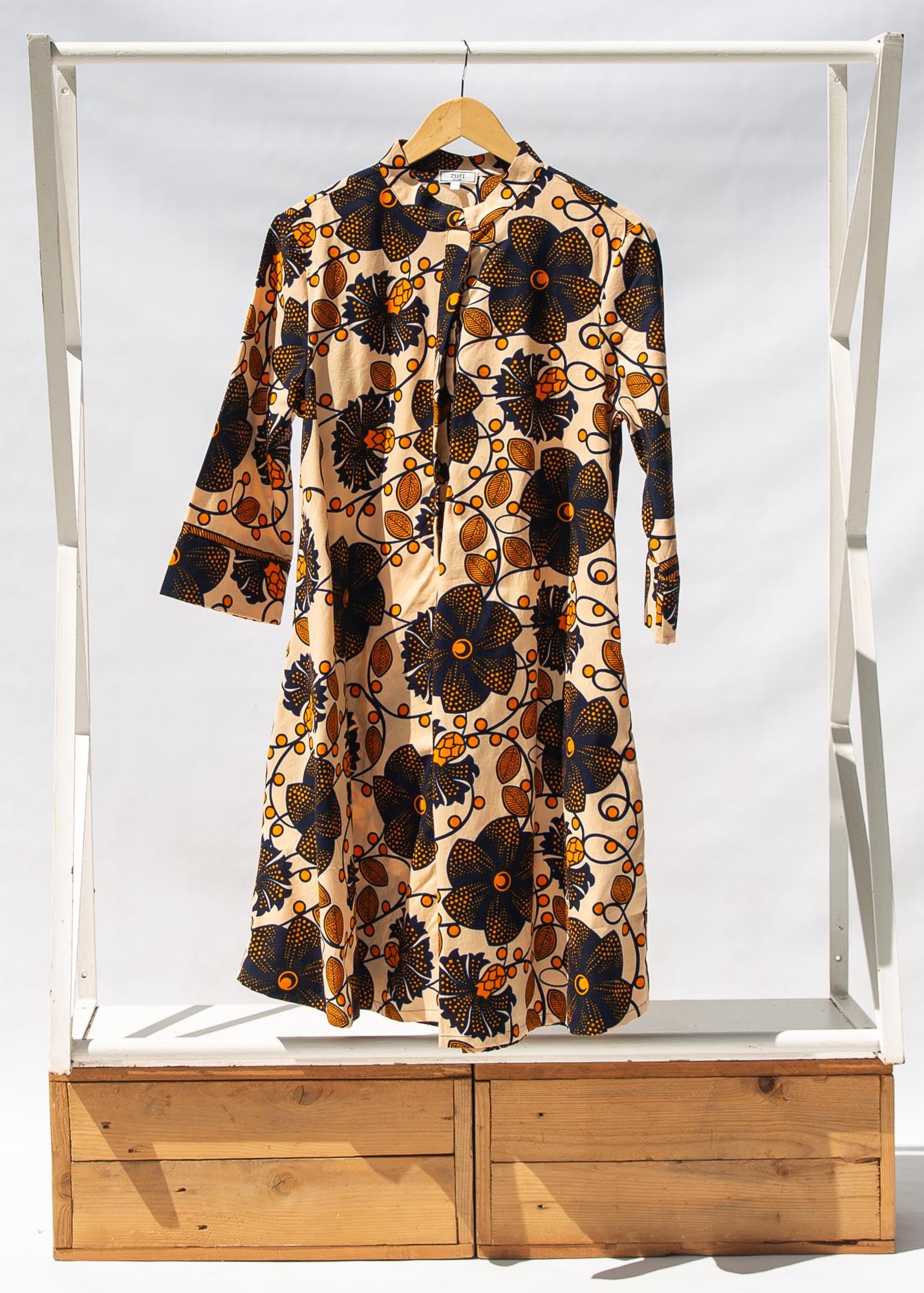 Zuri Women's Amber African Print Dress, 3X / Standard
