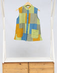 Linen Patchwork Sleeveless Shirt
