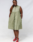 Sage Sleeveless Dress