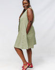 Sage Sleeveless Dress