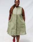 Sage Sleeveless Dress