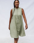 Sage Sleeveless Dress