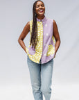 Aloe Again Patchwork Sleeveless Shirt