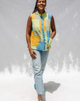 Citrus Patchwork Sleeveless Shirt