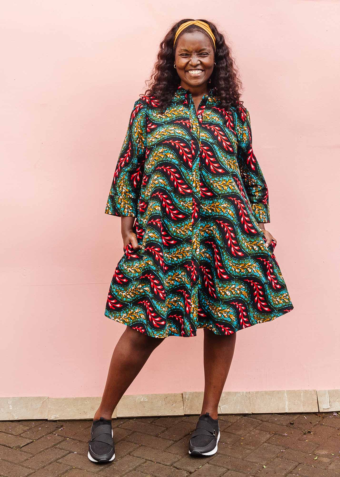 Zuri Women's Light as a Feather African Print Dress, XS / Standard Zuri Women's Light as a Feather African Print Dress, XS / Standard