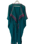 Julahas Teal Green Kala Cotton Tassel Duster
