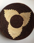 Brown star woven basket