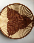 Brown star woven basket