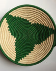 Green star woven basket