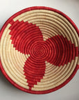 Red star woven basket
