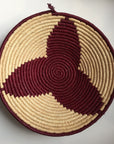 Brown star woven basket