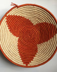 Orange star woven basket