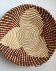 Brown star woven basket
