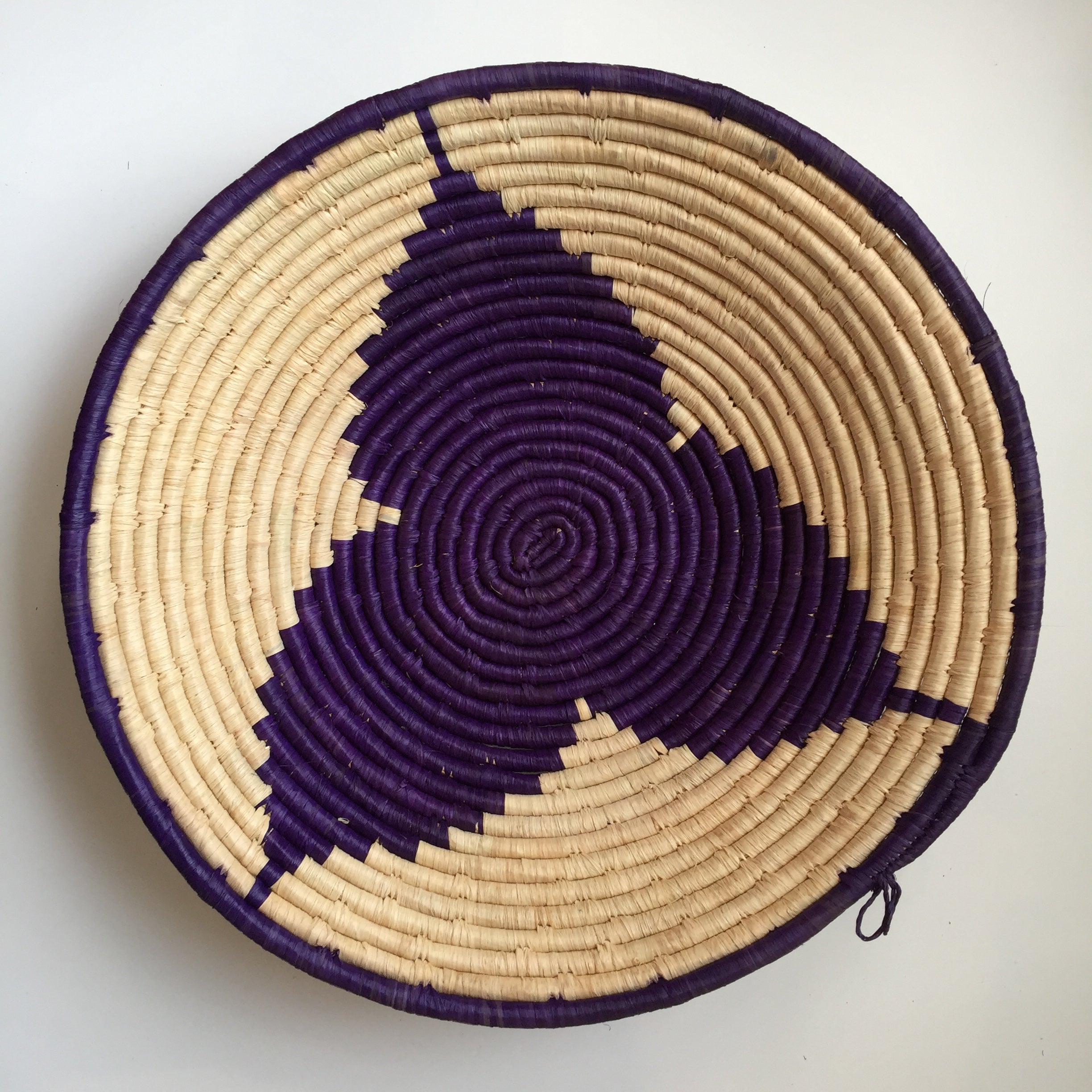 Purple star woven basket