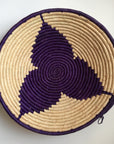Purple star woven basket
